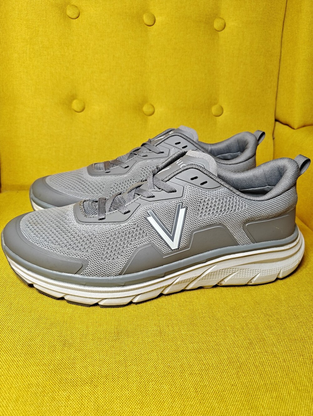 Vionic Men's Walk Max Charcoal Comfy Walking Breathable Mesh Athletic Sneaker 13